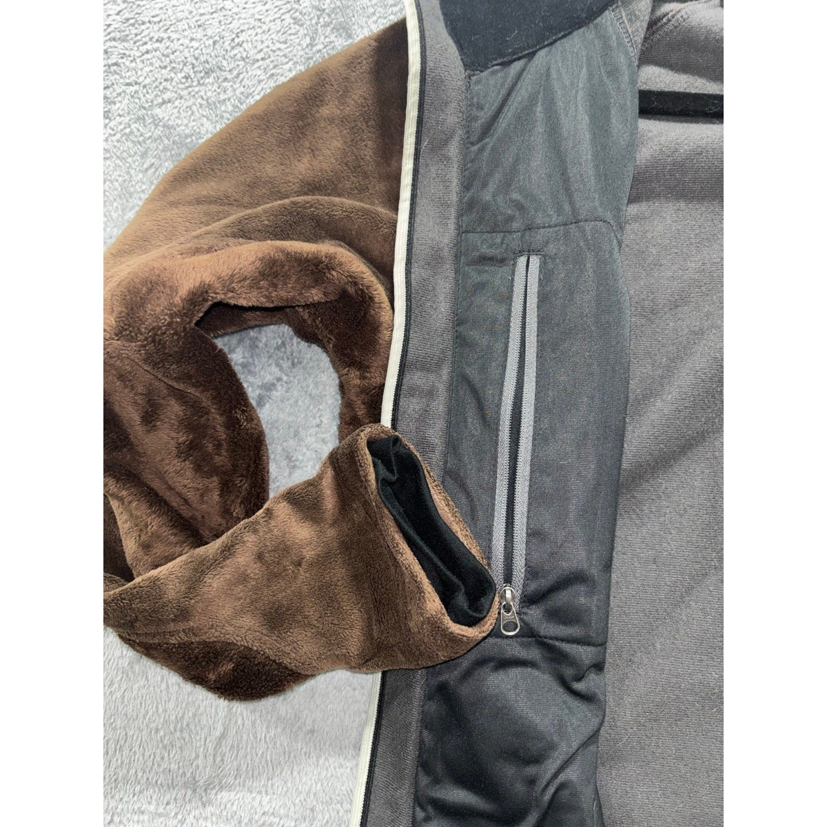 Mountain Hardwear Womens S Brown Full Zip Fleece Jacket Outdoor
