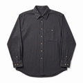 Bill Blass XL Charcoal Grey Herringbone Flannel Button Up Shirt Mens
