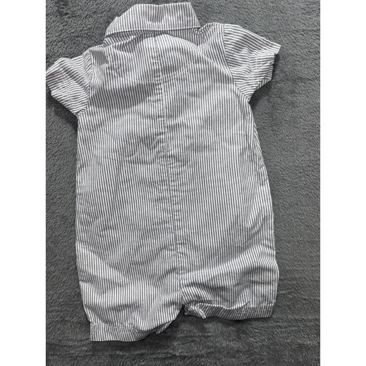 Carter's Baby B'gosh Baby Boy 6M 5 Piece Bundle Rompers Shirts Plaid Gingham