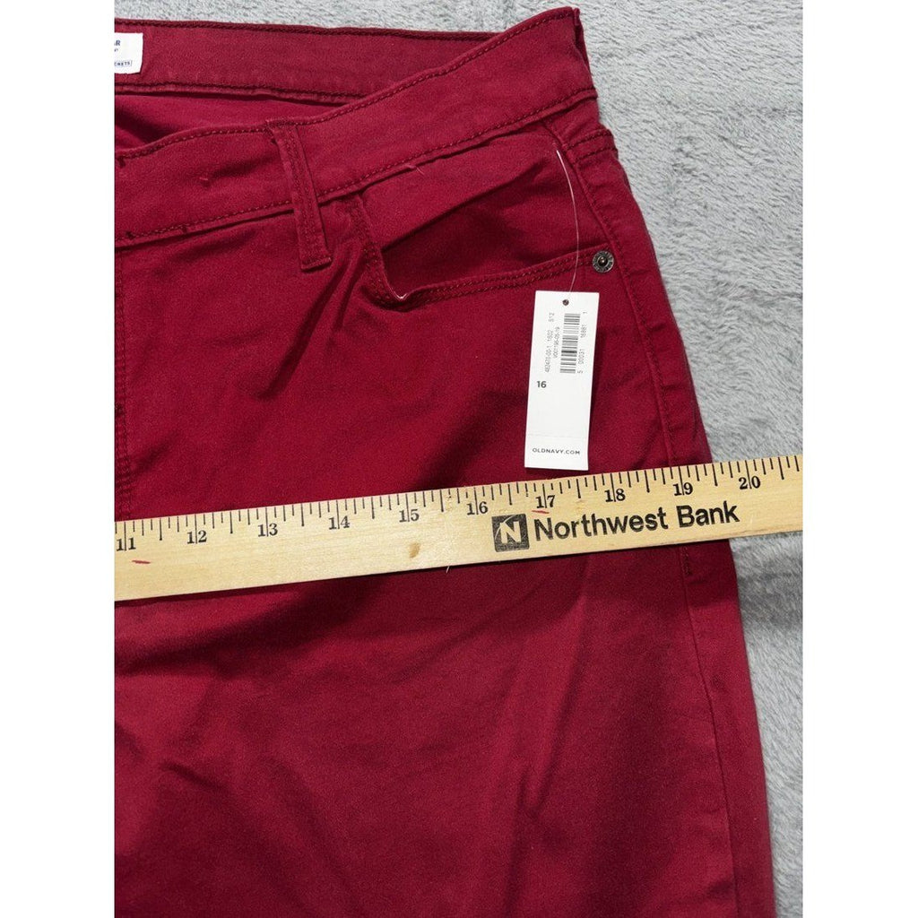 Old Navy Women's Burgundy Super Skinny Jeans Size 16, photo 7 of 11