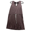 Members Mark Favorite Soft Dress Womens M Plum Heather Sleeveless Drawstring NWT