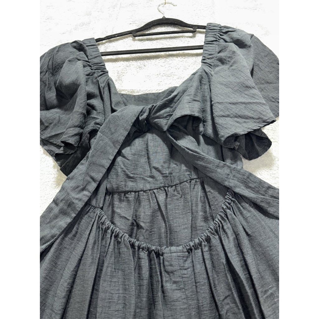 A New Day Women's Black Flutter Maxi Dress Size S, photo 10 of 13