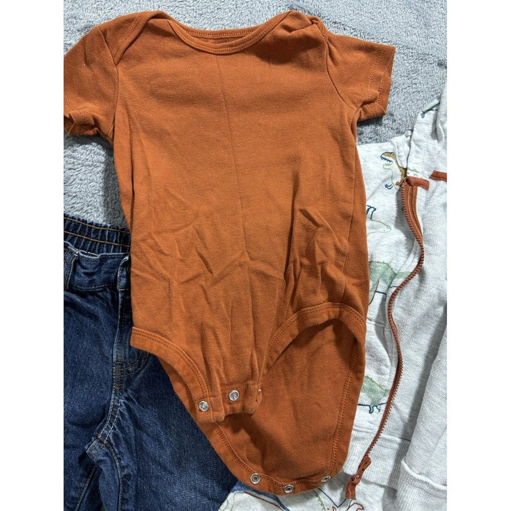 Baby Boy Dino Hoodie Pants Jeans Lot 4 Pcs 18M, photo 2 of 9