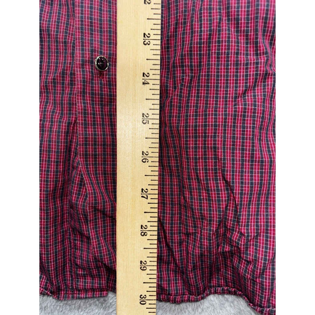 Ben Sherman Men's Burgundy Check Shirt 17.5 34/35, photo 10 of 10