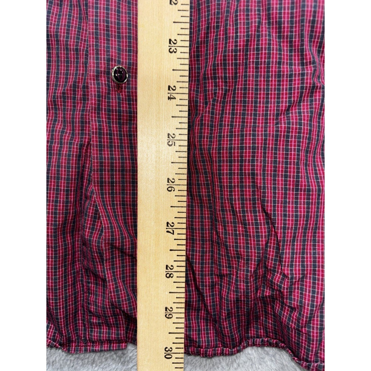 Ben Sherman Men's Burgundy Check Shirt 17.5 34/35, photo 10 of 10