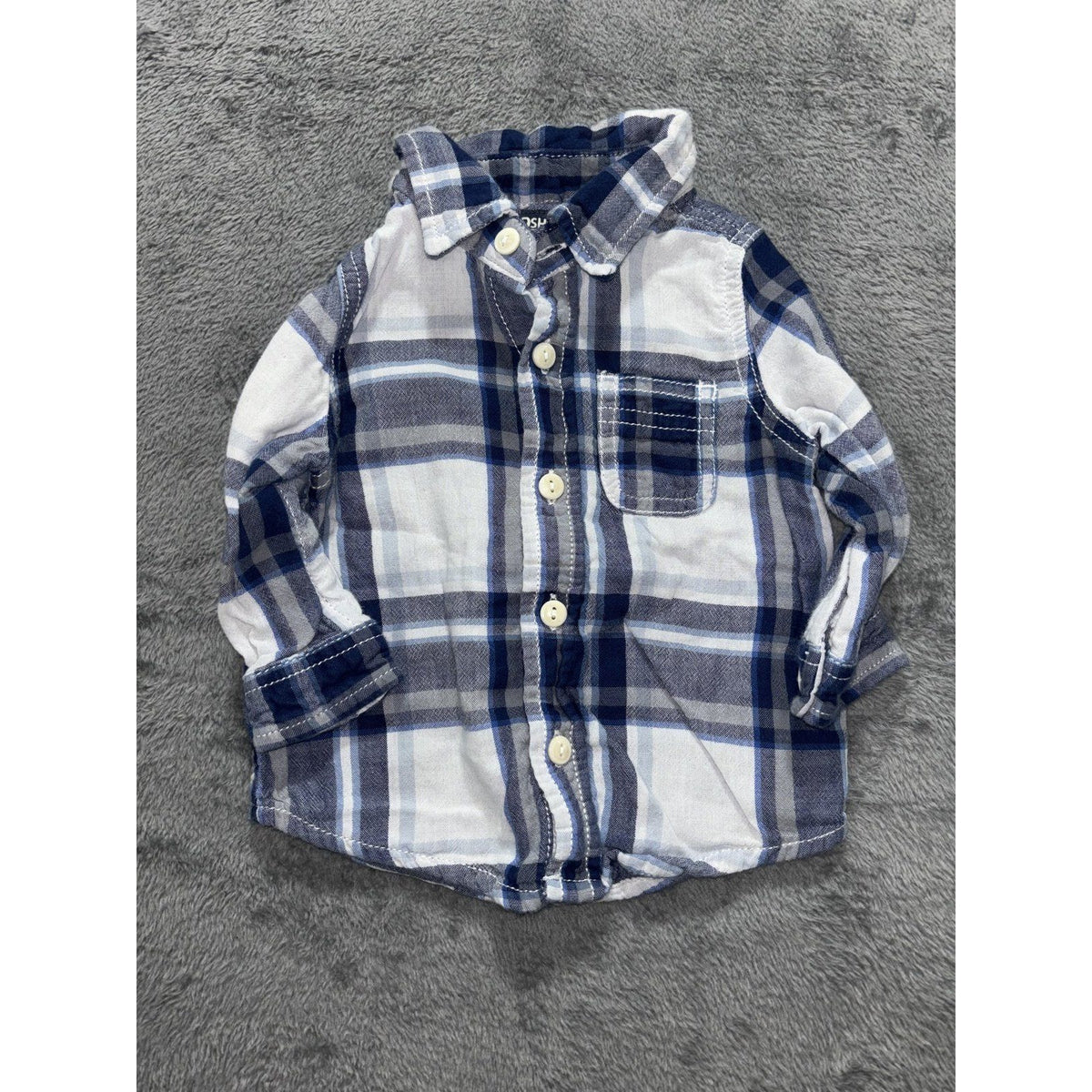 Truly Scrumptious OshKosh Baby 12M 5 Piece Bundle Jacket Shirt Pants Plaid