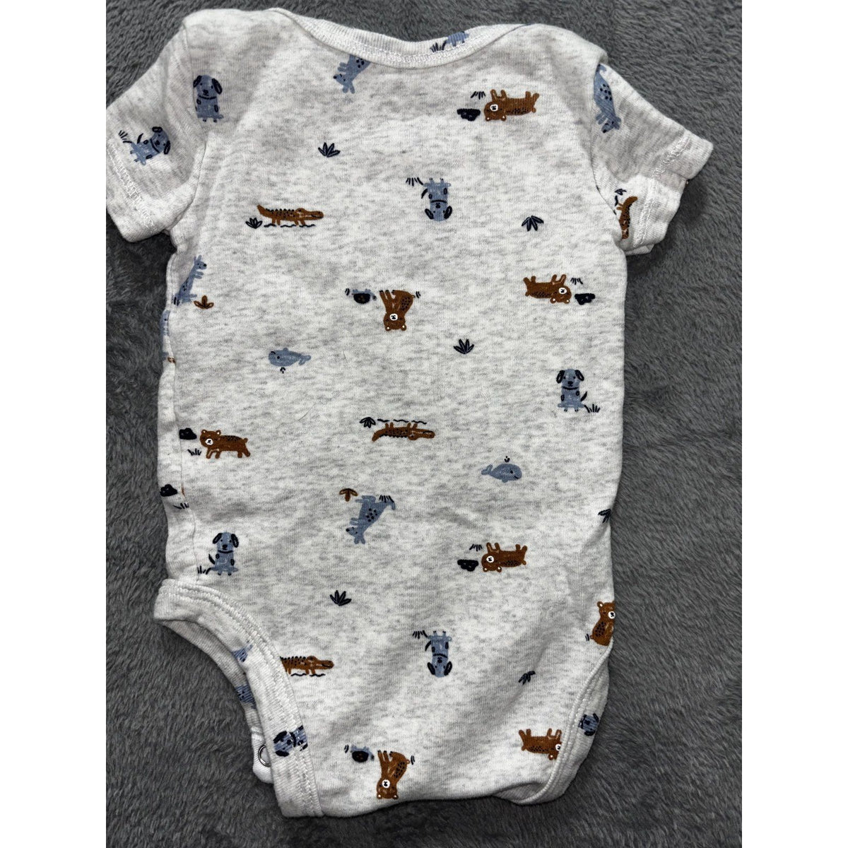 Child of Mine Carter's Baby Boy 0-3M 5 Piece Bundle Top Pants Bodysuits Blue