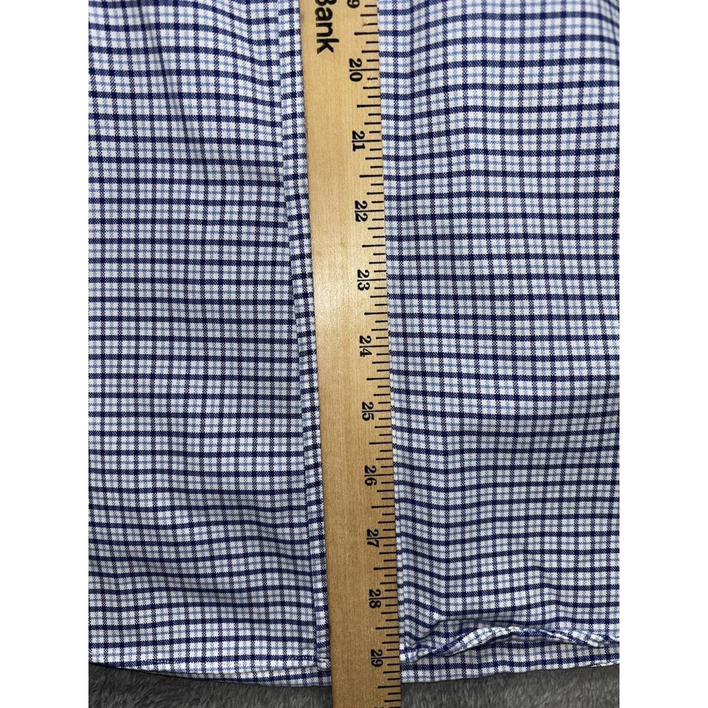 L.L. Bean Men's Blue Check Dress Shirt Size 16-33, photo 5 of 8