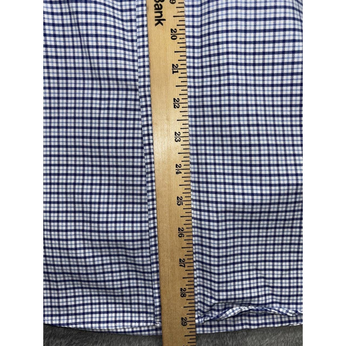 L.L. Bean Men's Blue Check Dress Shirt Size 16-33, photo 5 of 8