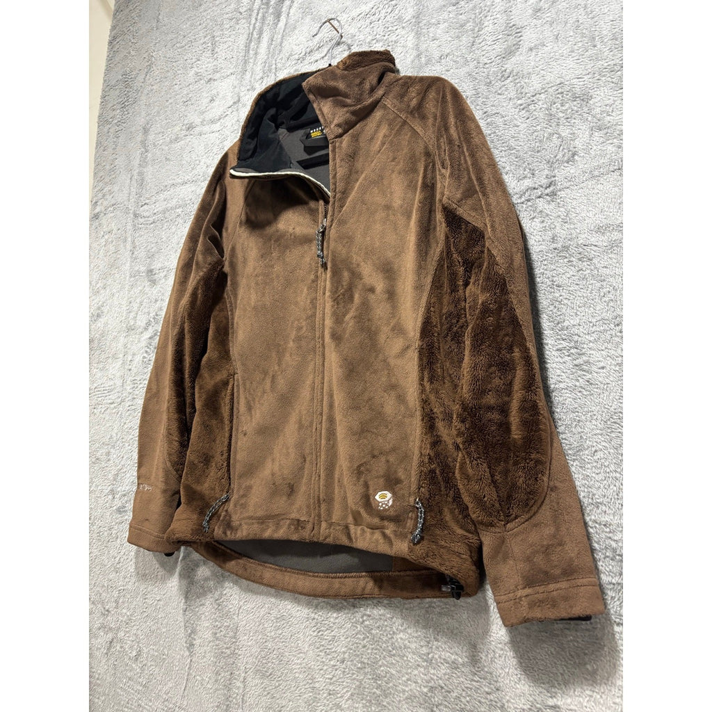 Mountain Hardwear Womens S Brown Full Zip Fleece Jacket Outdoor