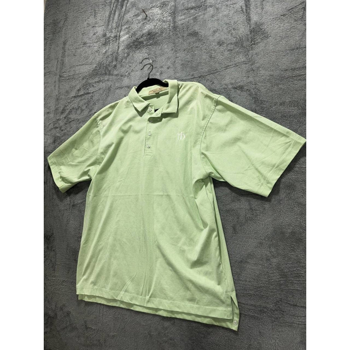 Robert Bryan Men's Light Green Polo Shirt Size L, photo 2 of 8