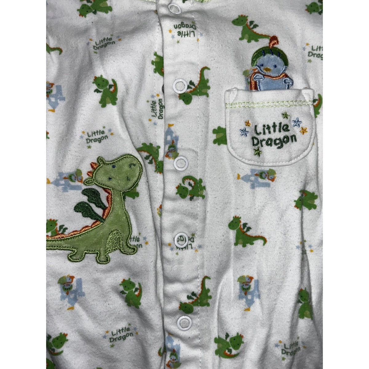 Gerber Baby Boy 3-9M 6 Piece Bundle Sleeper Bodysuits Green Blue Navy