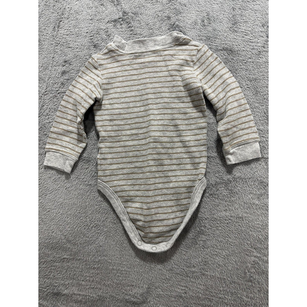 Carter's Baby Boy 12M 5 Piece Bundle Moose Bodysuit Pants Cardigan Gray Tan