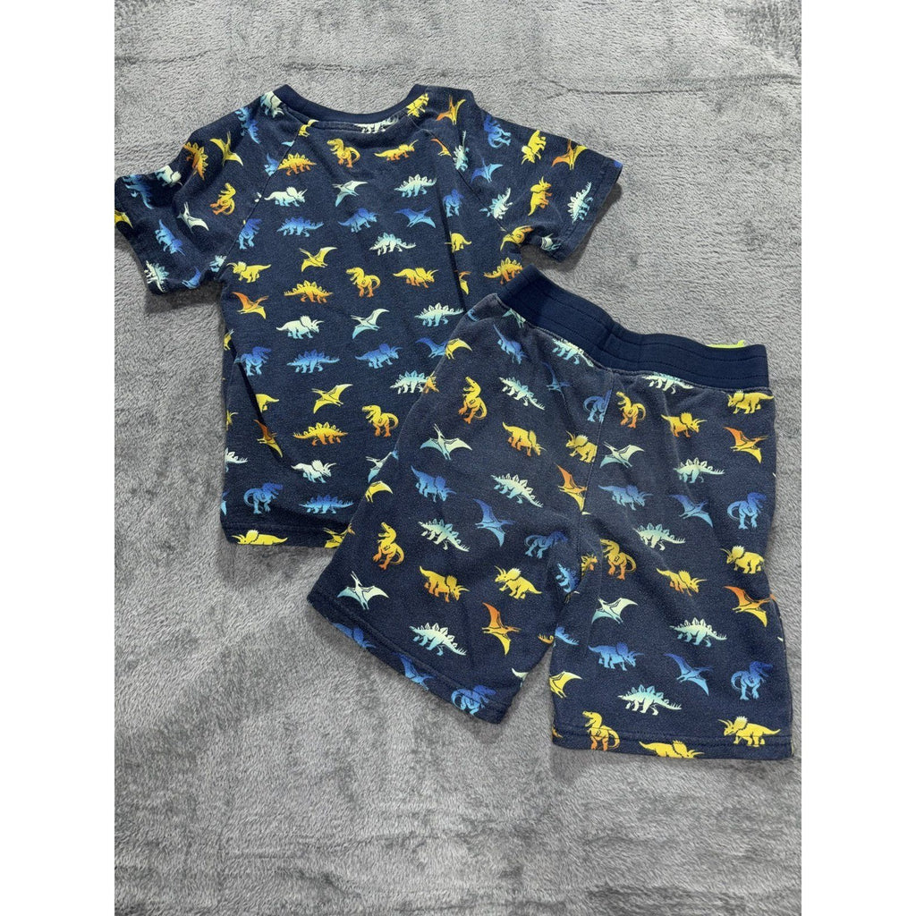 365 Kids from Garanimals Boys 6 4 Pc Bundle Windbreaker Jeans Tee Shorts Dino