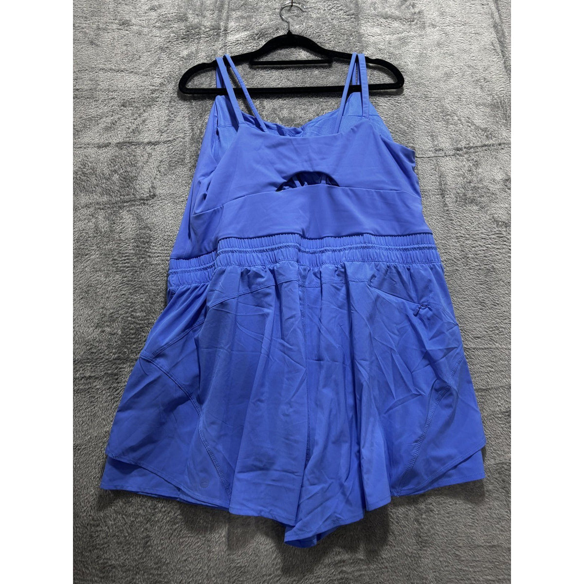 Avia Womens XL 16-18 Periwinkle Blue Athletic Romper Built In Shorts Activewear