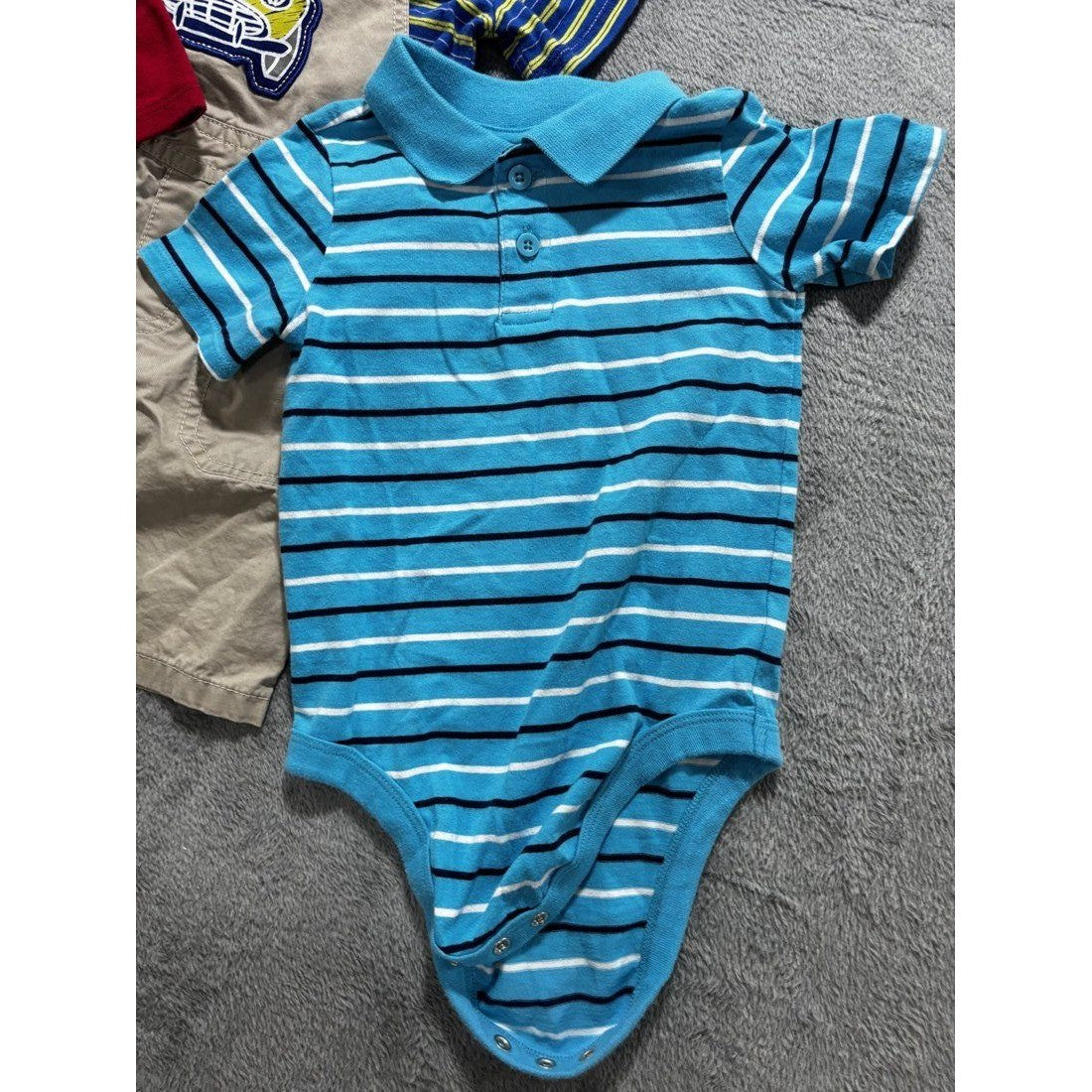 Baby Boy Tees Bodysuits Shortalls Lot 5 Pcs 24M, photo 4 of 9