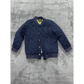 baby B'gosh Toddler Boy 3T Bomber Jacket Navy Blue Quilted Snap Front
