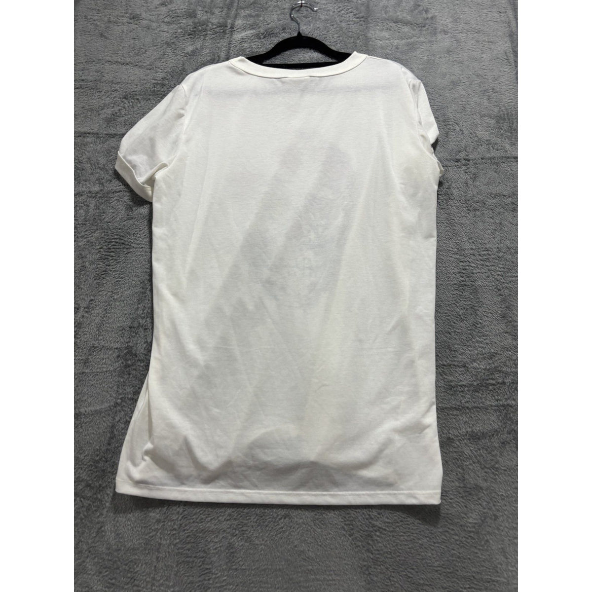 LuLaRoe Women's White Floral Skull Graphic Tee L, photo 8 of 9