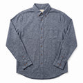 Haggar XL Blue Gray Flannel Shirt Long Sleeve Cotton Mens