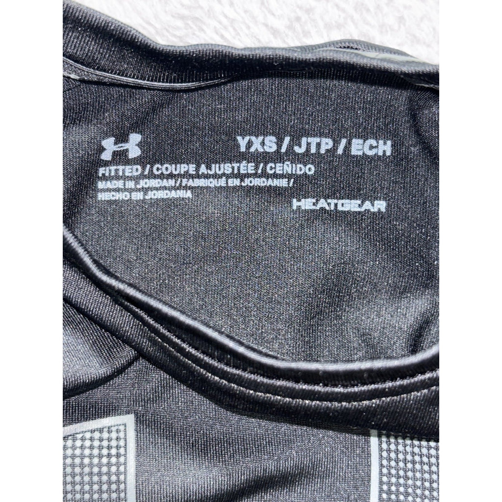 Under Armour Youth XS S 6 Pc Black Gray Athletic Bundle Tops Shorts Leggings