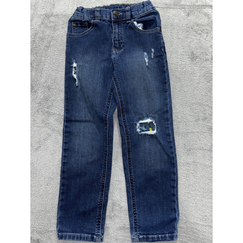 365 Kids from Garanimals Boys 6 4 Pc Bundle Windbreaker Jeans Tee Shorts Dino
