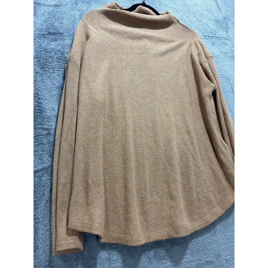 Old Navy Womens XL Camel Tan Mock Neck Sweater Pullover Cozy Casual