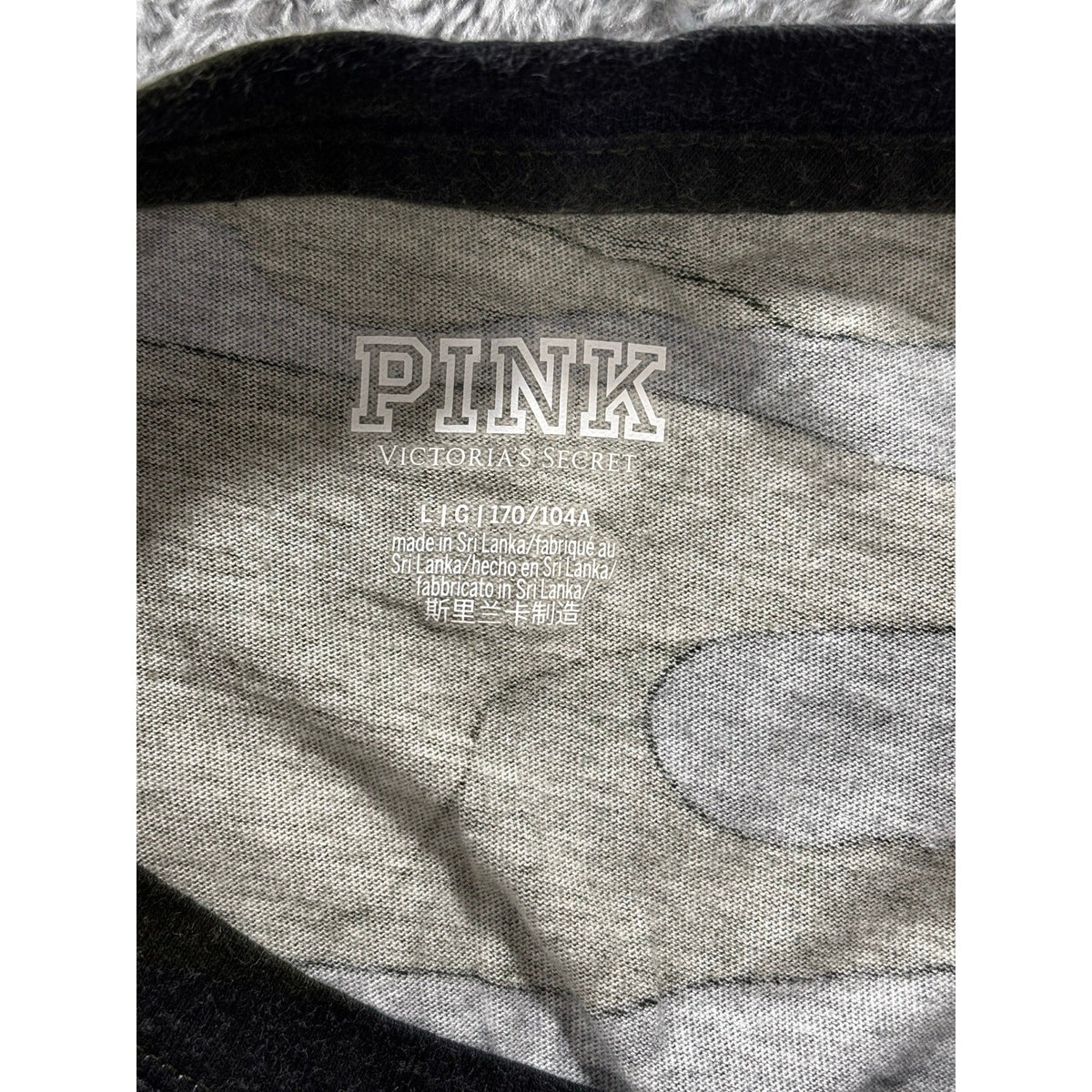 PINK size L tag
