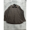 Billy London Men's Brown Stripe Dress Shirt Size XXL