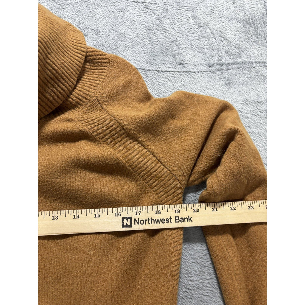 Time and Tru Womens XL (16-18) Caramel Brown Cowl Neck Sweater Pullover Cozy