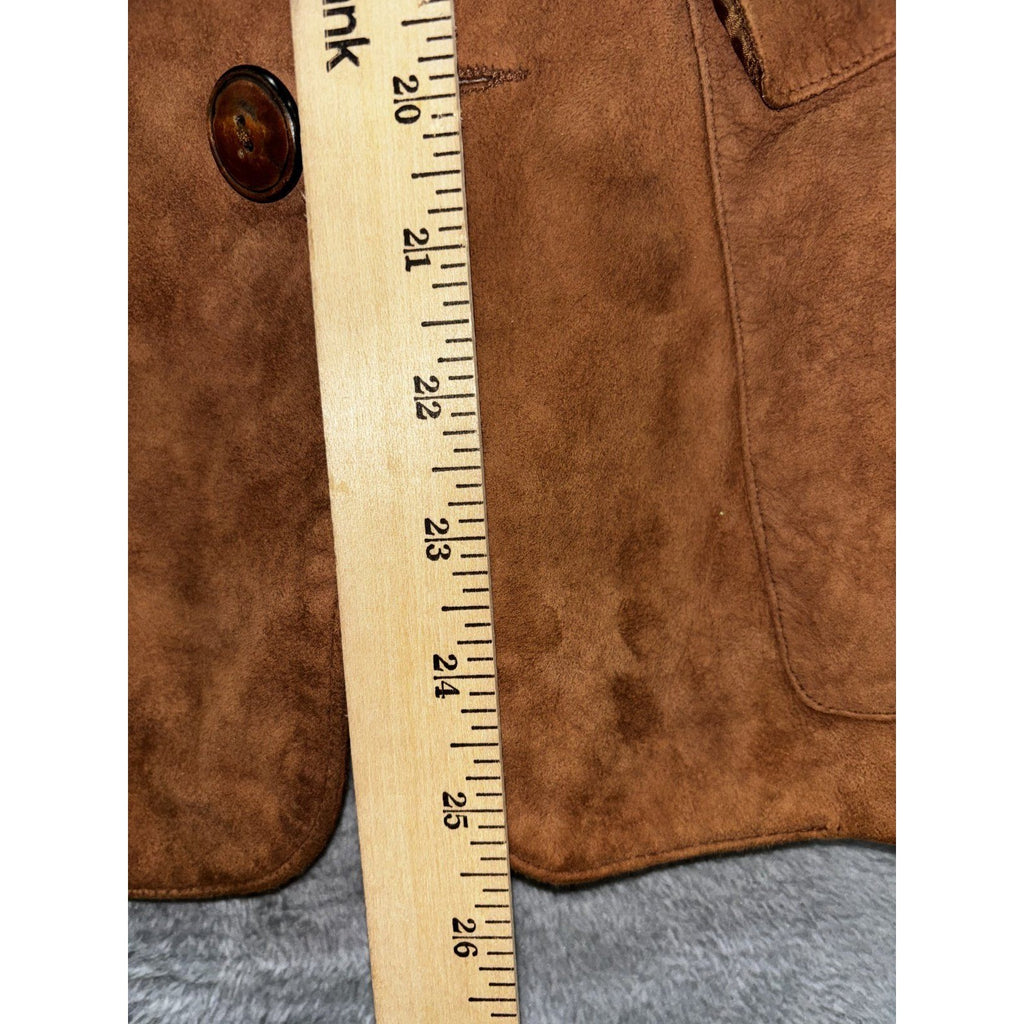 Ralph Lauren Women's Tan Suede Safari Jacket Size 10, photo 6 of 8