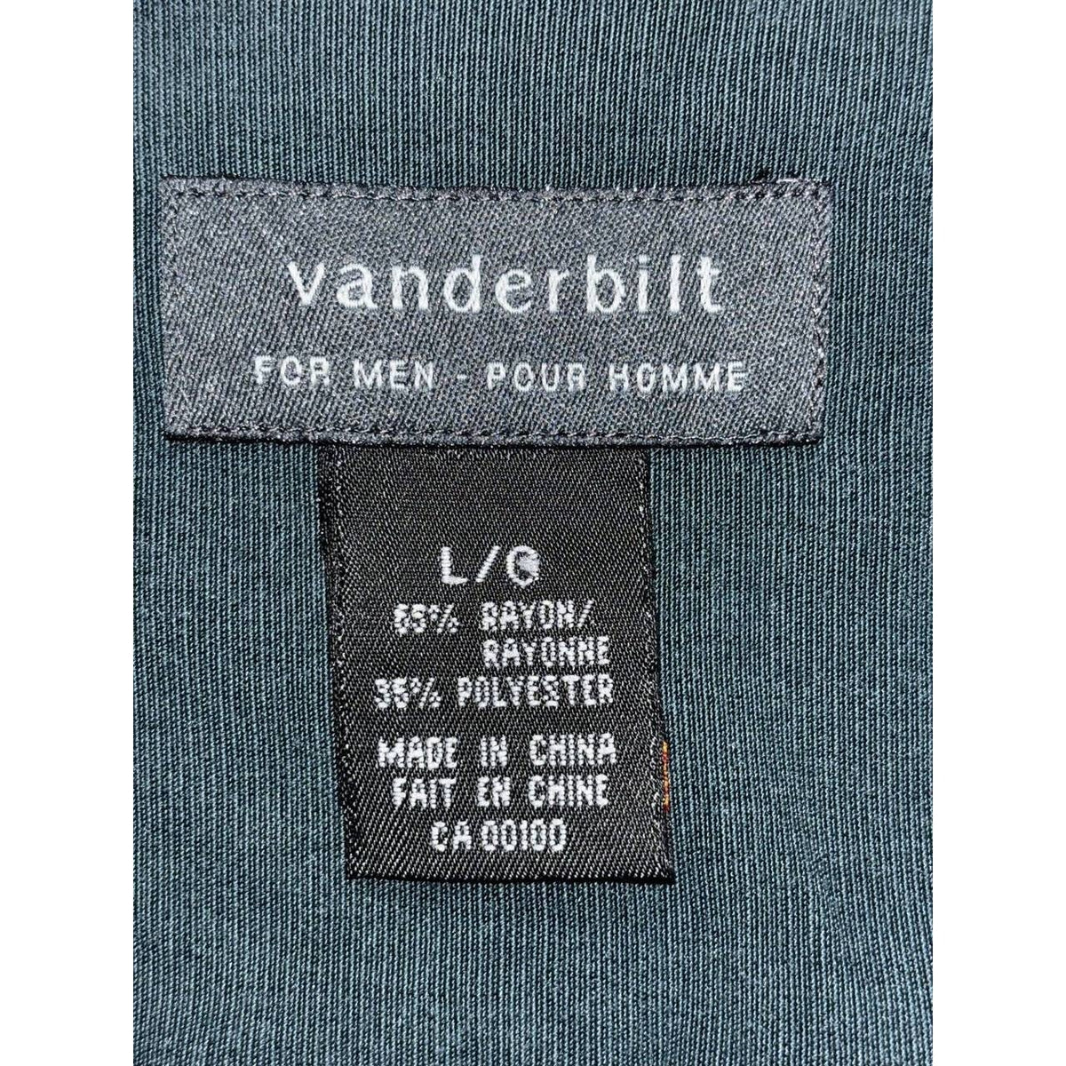 Vanderbilt Men's Dark Teal Button Up Shirt Size L, photo 8 of 8