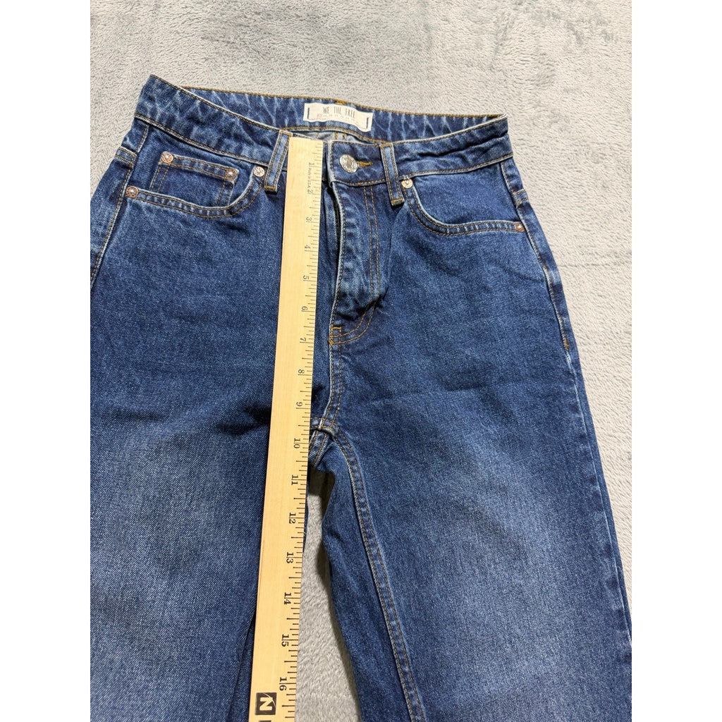 We The Free 24 Blue Jeans Womens High Rise Straight Leg Denim Boho Casual