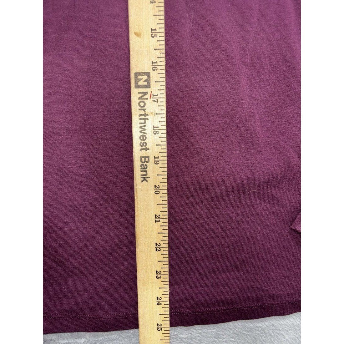 Time and Tru Women's Burgundy Ribbed Tee Size XL, photo 5 of 8