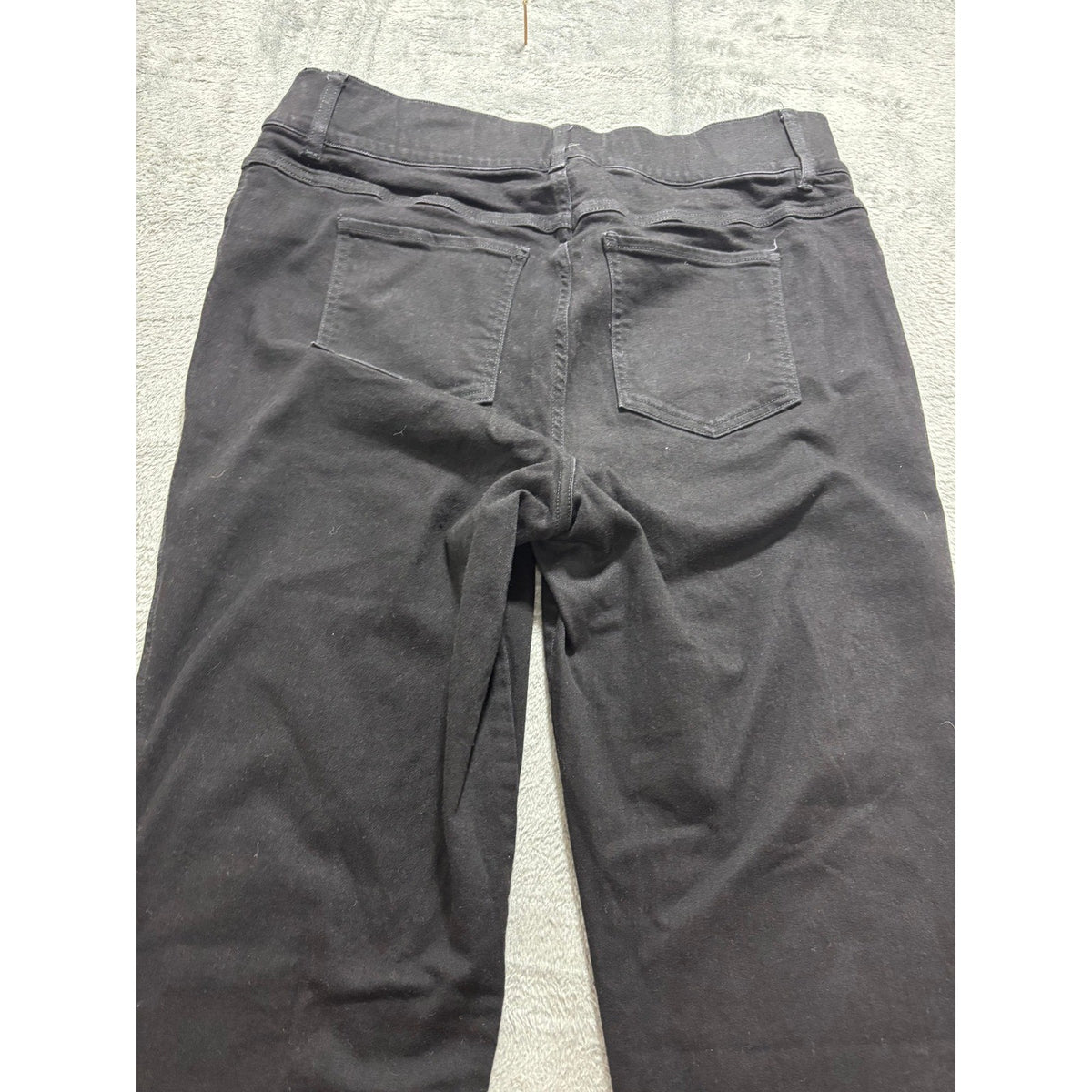 Spanx Womens XL Black Flare Leg Jeans High Rise Pull On Slimming Casual Classic