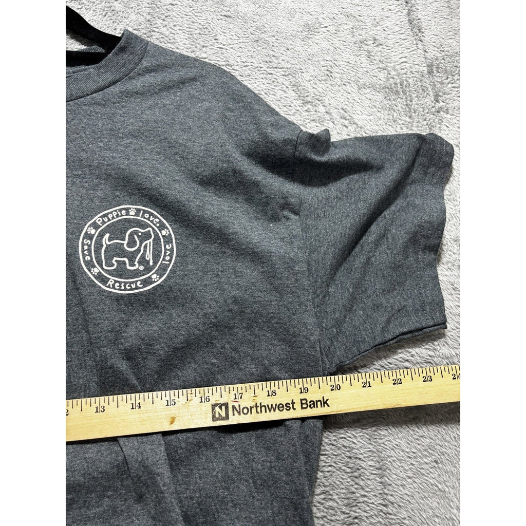 Gildan Men's Gray Puppie Love Halloween Tee Size L, photo 7 of 9