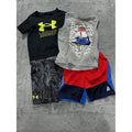 Under Armour & Reebok Boy Tee Shorts Lot 4 Pc 2T