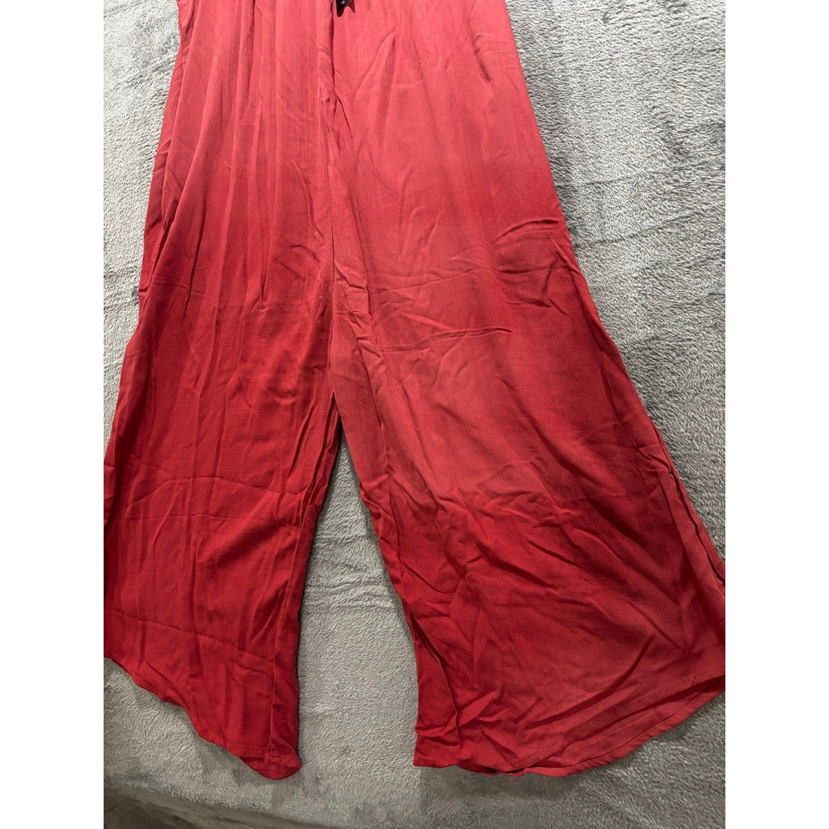 Hunter & Brown Womens S Rust Red Wide Leg Cami Jumpsuit Boho Casual Flowy NWT