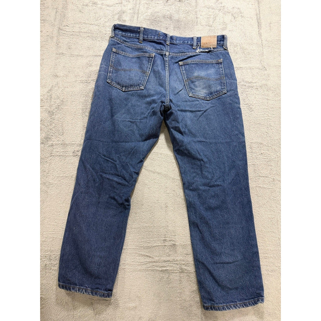 Lee 38x29 Blue Regular Fit Straight Leg Jeans Mens Denim Casual Vintage