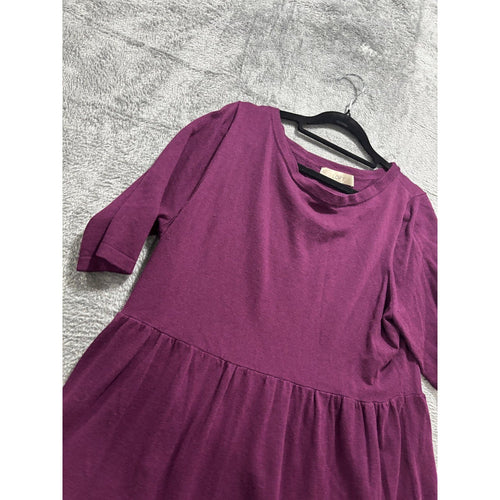 LOFT Women's Plum Purple Peplum Top Size XL, photo 2 of 9