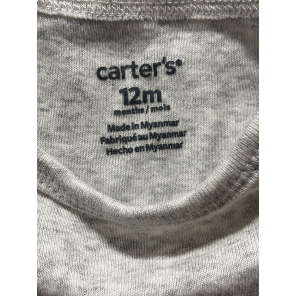 Carter's Baby Boy 12M 9 Piece Bundle Bodysuits Pants Jeans Shorts Hoodie Blue