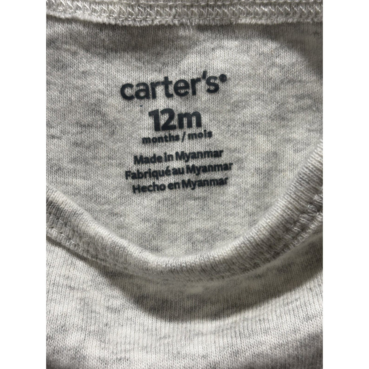 Carter's Baby Boy 12M 9 Piece Bundle Bodysuits Pants Jeans Shorts Hoodie Blue