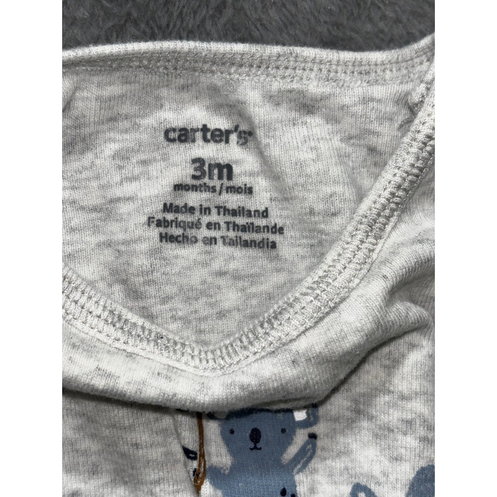 Carter's Baby Boy 3M 7 Piece Bundle Hoodie Tee Pants Bodysuits Blue Navy