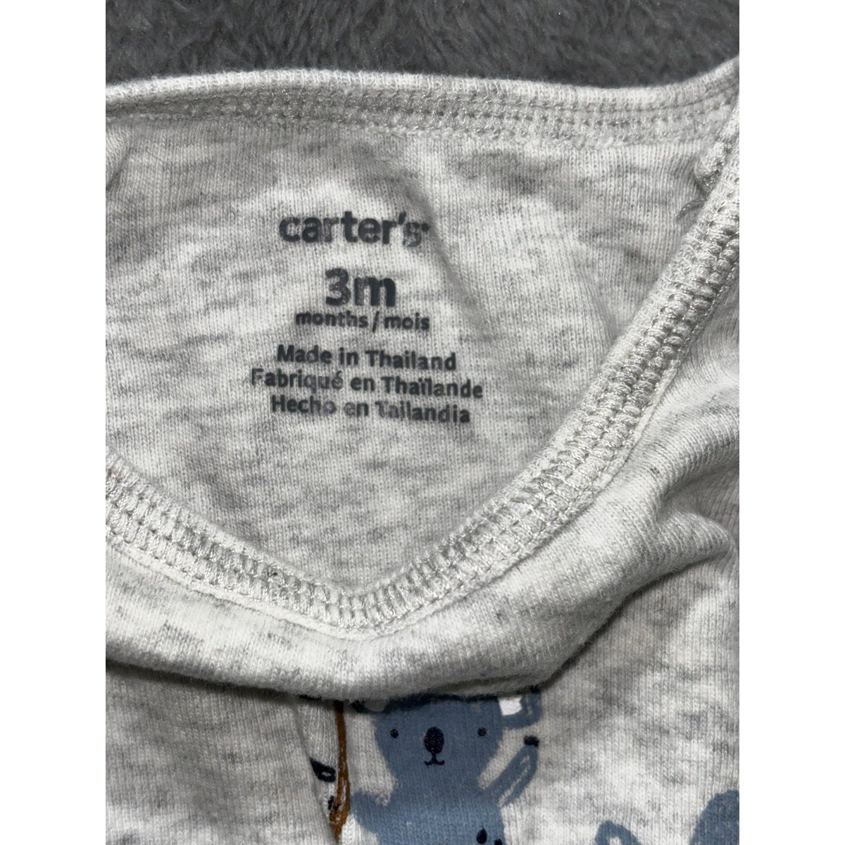 Carter's Baby Boy 3M 7 Piece Bundle Hoodie Tee Pants Bodysuits Blue Navy