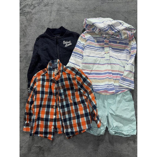 B'gosh & Carter's Toddler Boy Shirts Lot 4 Pc 3T