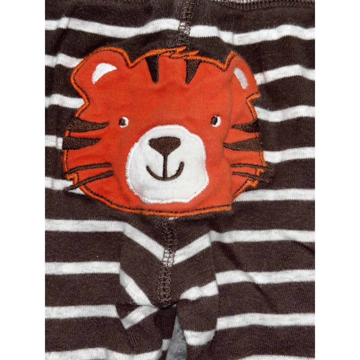 Carter's Baby Boy 12M 7 Piece Bundle Tiger Bodysuits Bomber Pants Orange Black