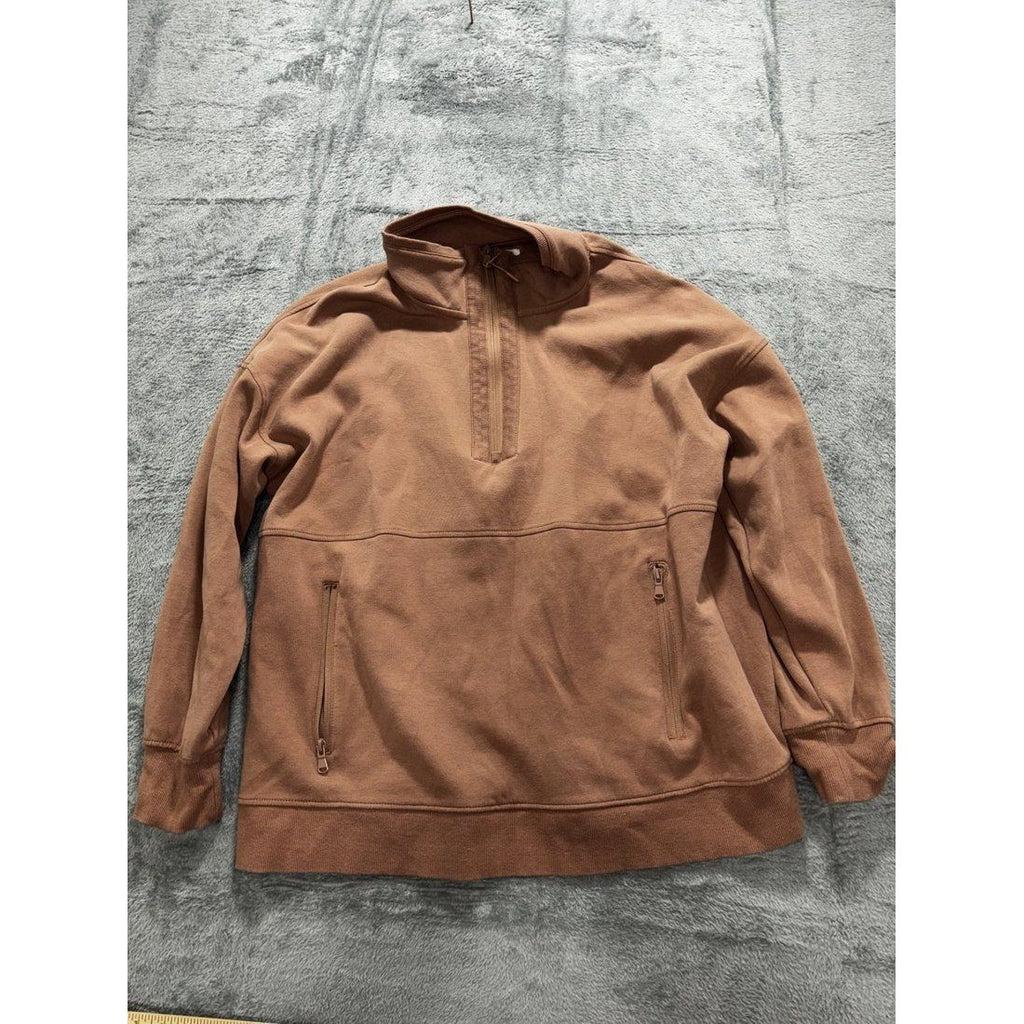 Maurices Women's Rust Quarter Zip Sweatshirt Size XL