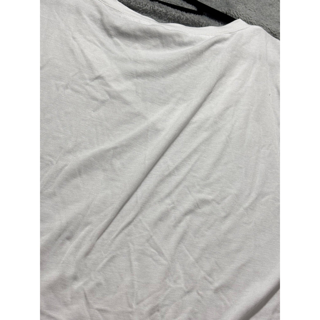 Sampeel 2XL White Womens Tank Top V-Neck Casual Minimalist NWT