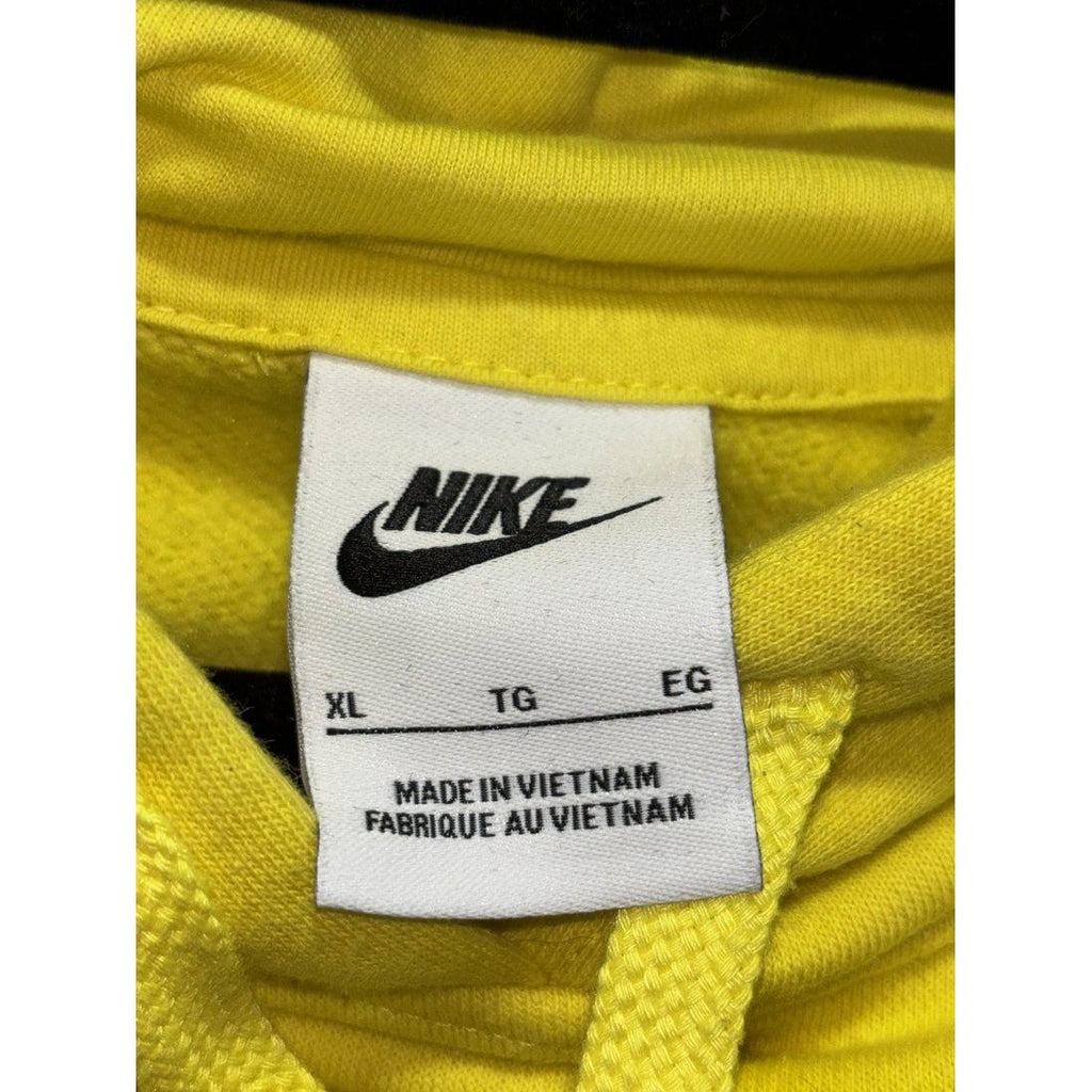 Nike Men's Yellow Swoosh Pullover Hoodie Size XL, photo 3 of 7