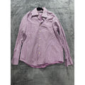 Hugo Boss Mens 16 1/2 34/35 Purple Striped French Cuff Dress Shirt Business