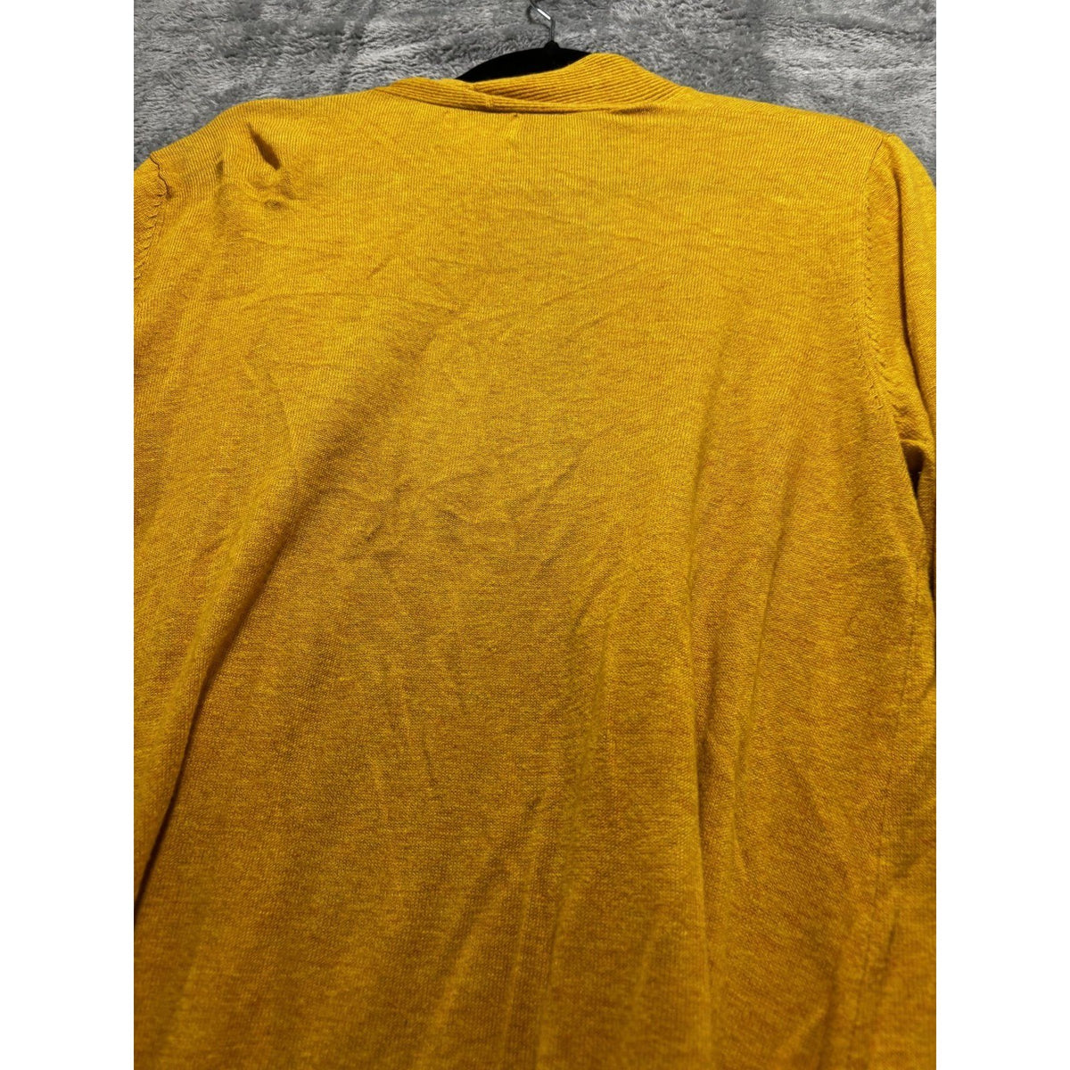 Old Navy Womens L Mustard Open Front Cardigan Long Sleeve Casual